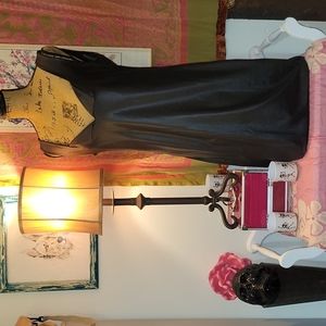 Black "Leather Looking" dress NWOT